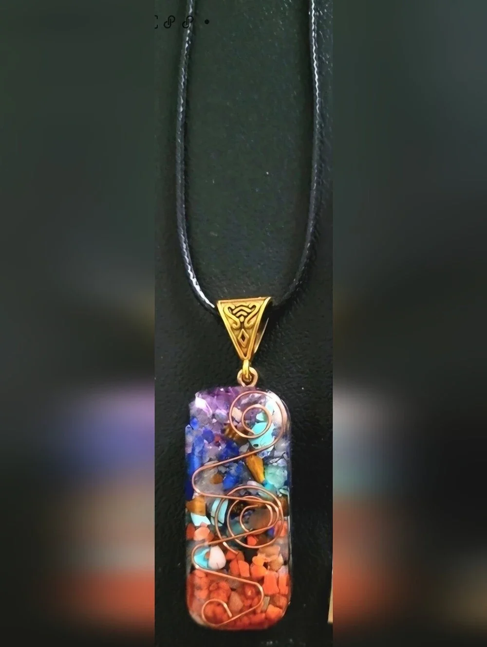 7 Chakra Orgone Energy Healing EMF Protection Pendant Necklace